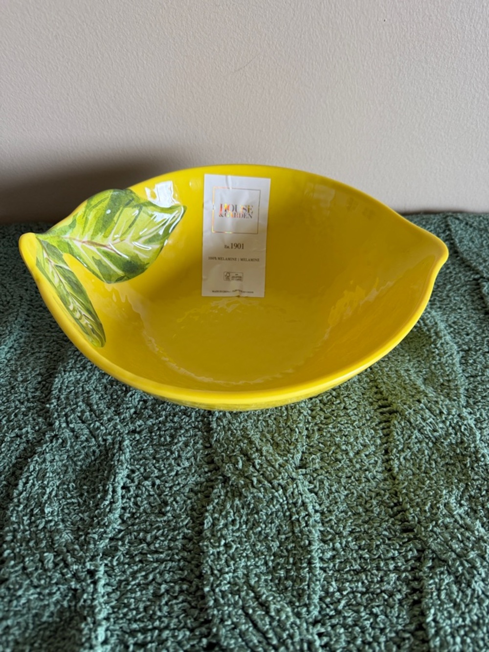 Hand & Garden Melamine Lemon 🍋 Bowl Serving Summer 🍋 NEW!